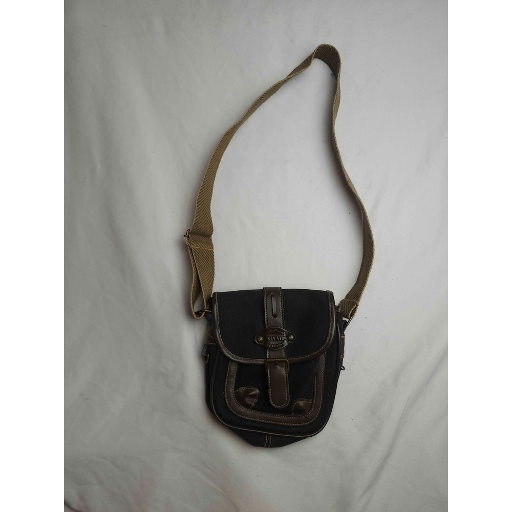 Mountain Dolce Vita Terrain Crossbody Bag Black Canvas Messenger Satchel Pack